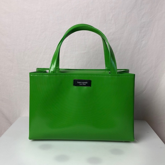 kate spade Bags Kate Spade Sam Icon Leather Small Tote Kate Spade Green Poshmark